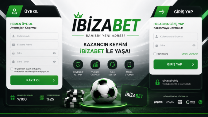 İbizabet bahis sitesi lisans altında faaliyetlerini sürdüren bir Kıbrıs firmasıdır. 