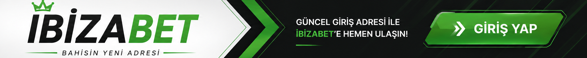 İbizabet giriş adresi için oluşturulan bannera tıklarsanız hemen siteye giriş yapabilirsiniz. 